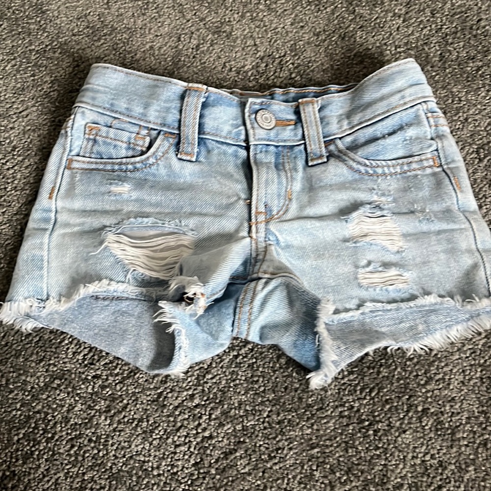Toddler Jean shorts, smoke and pet free